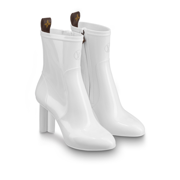 Giày Louis Vuitton Silhouette Ankle Boots White 1A66WD - Ảnh 3