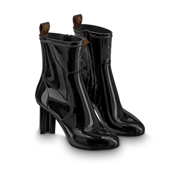 Giày Louis Vuitton Silhouette Ankle Boots Black 1A66W8 - Ảnh 3