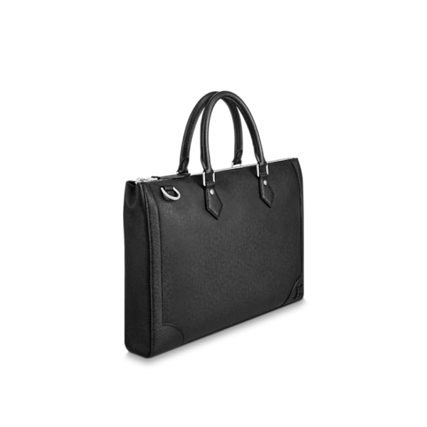 Túi Louis Vuitton Slim Briefcase 'Black Taiga' M30810 - Ảnh 4