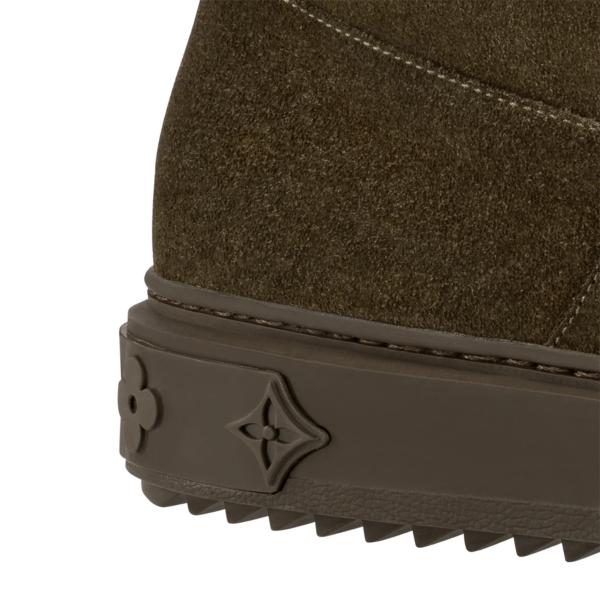 Giày Louis Vuitton Snowdrop Flat Ankle Boots Kaki 1A95DE - Ảnh 5