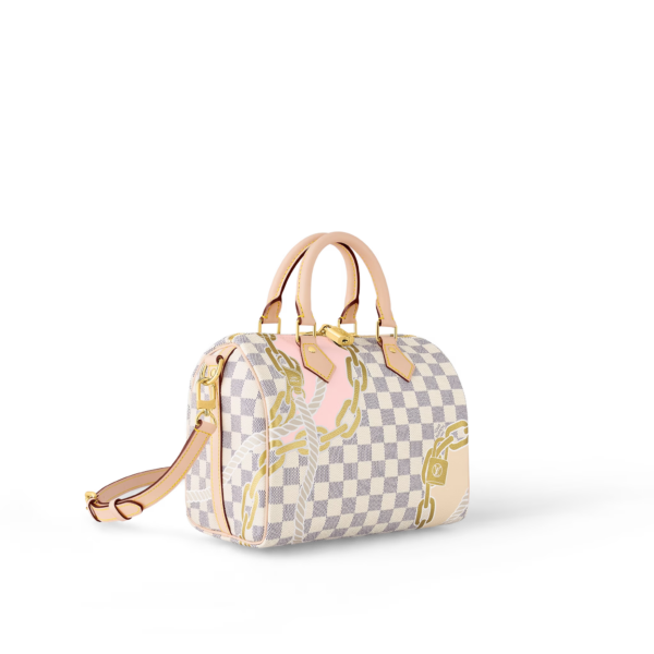 Tui Louis Vuitton Speedy Bandouliere 25 Bag 'Damier Azur' N40473