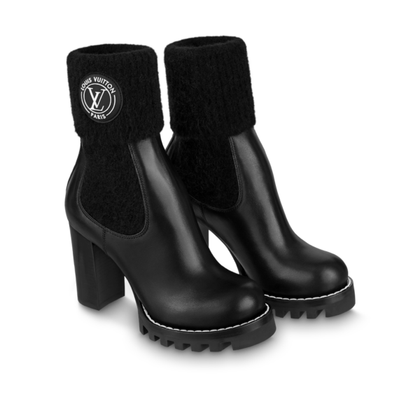 Giày Louis Vuitton Star Trail Ankle Boots 'Black' 1AAC20 - Ảnh 2