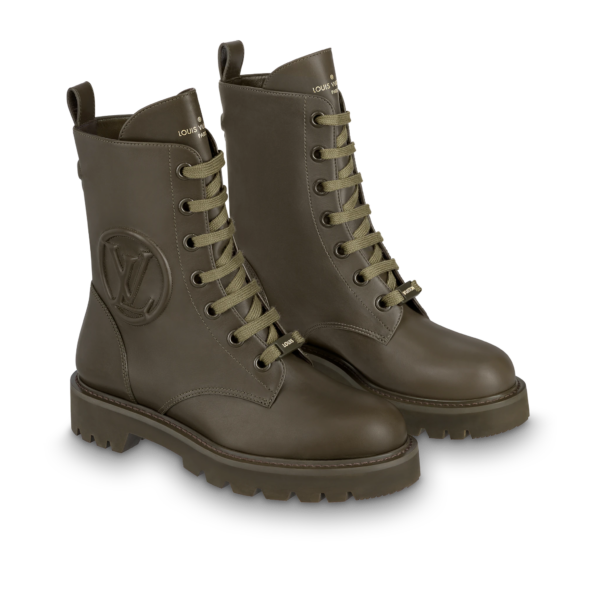 Giày Louis Vuitton Territory Flat Rangers 'Khaki Green' 1A94RG - Ảnh 2