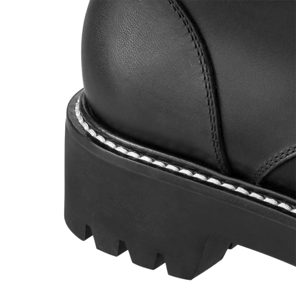 Giày Louis Vuitton Territory Flat Ranger Boots 'Black' 1A9HAI - Ảnh 5
