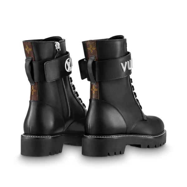 Giày Louis Vuitton Territory Flat Ranger Boots 'Black' 1A9HAI - Ảnh 3