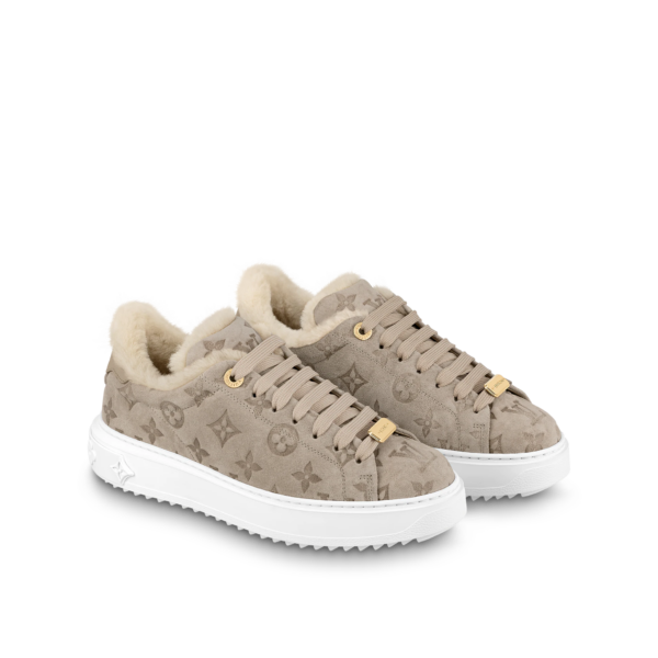 Giày Louis Vuitton Time Out Trainers 'Beige' 1AADZ9 - Ảnh 2