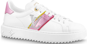 Giày Louis Vuitton Time Out Trainers 'Pink White' 1A9Q1K