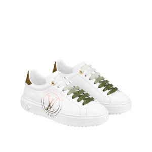 Alternative view of Giày Louis Vuitton Time Out Trainers 'Khaki Green' 1AA1C6