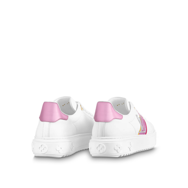 Giày Louis Vuitton Time Out Trainers 'Pink White' 1A9Q1K - Ảnh 3