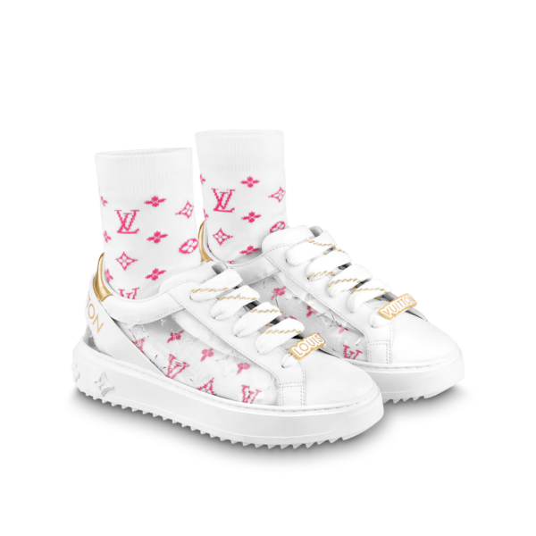 Giày Louis Vuitton Time Out Trainers 'Gold' 1A9PZY - Ảnh 4