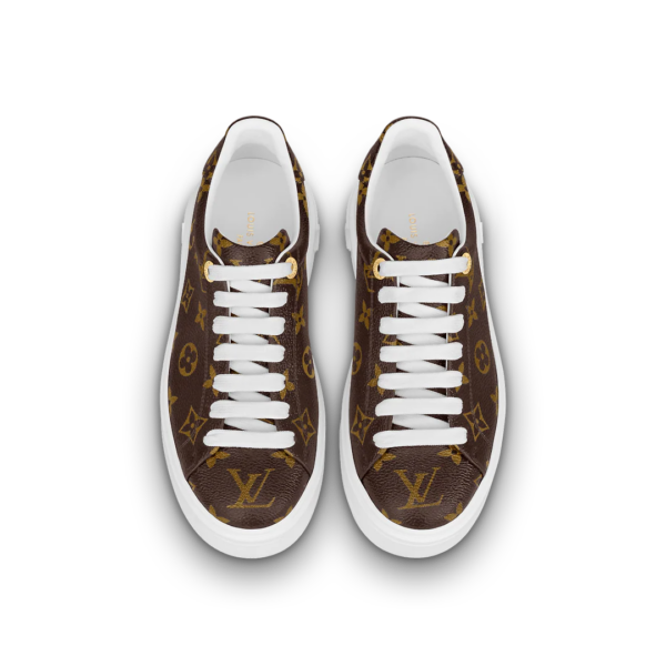 Giày Louis Vuitton Time Out Trainers 'Cacao Brown' 1A8FJR - Ảnh 4