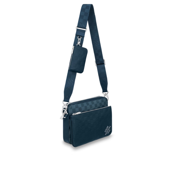 Tui Louis Vuitton Trio Messenger Bag 'Blue Sapphire' N40438
