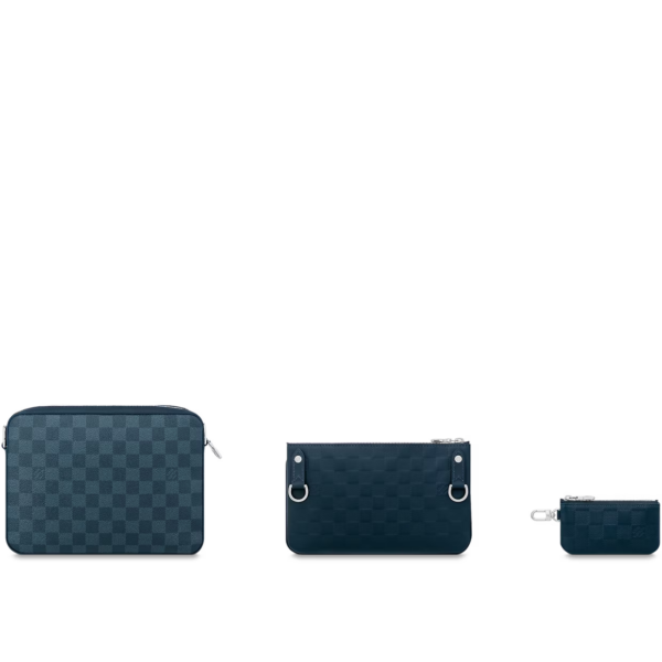 Tui Louis Vuitton Trio Messenger Bag 'Blue Sapphire' N40438