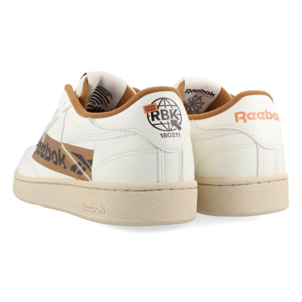 Giày Reebok Club C 85 x BlackEyePatch 'White Brown' GX1141 - Ảnh 4