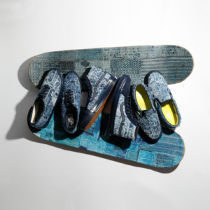 Giay Vans FDMTL x OG Classic Slip-On 'Indigo Distressed' VN0A45JK5WP