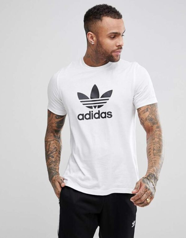 Áo Adidas Trefoil Tee White CW0710 - Ảnh 5
