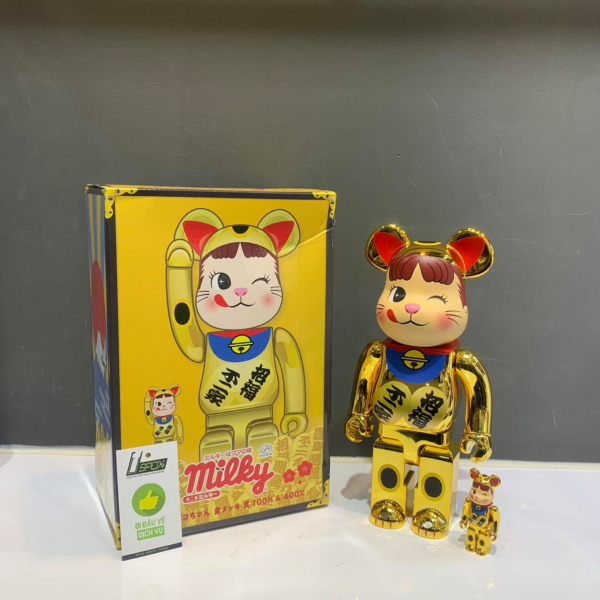 Mô hình Bearbrick Lucky Cat 100% & 400% - Ảnh 2