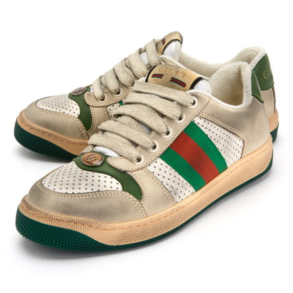 Giày Gucci Wmns Screener 'Distressed Green Orange' 570442-0YI20-9582 - Ảnh 3