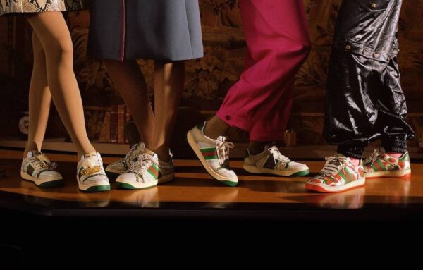 Giày Gucci Wmns Screener 'Green Orange' 577684 9PYQ0 9116 - Ảnh 3