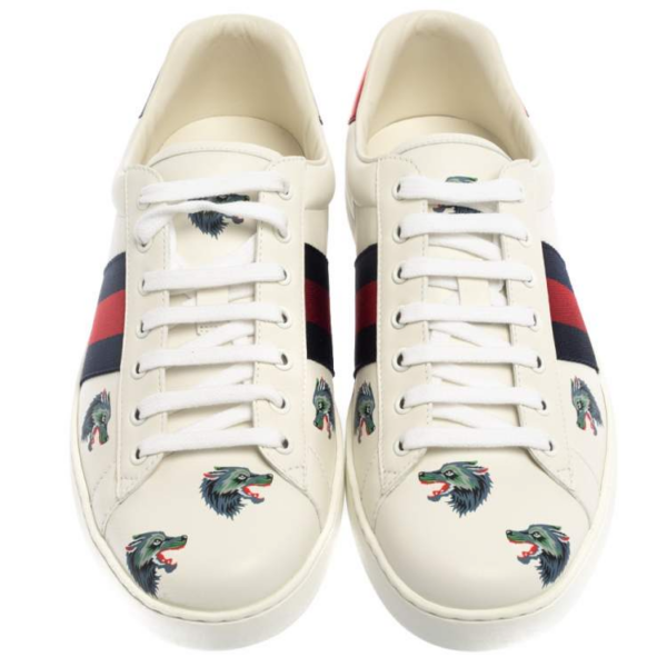 Giày Gucci Ace Leather 'Wolf' 386750-0H810-9082 - Ảnh 4
