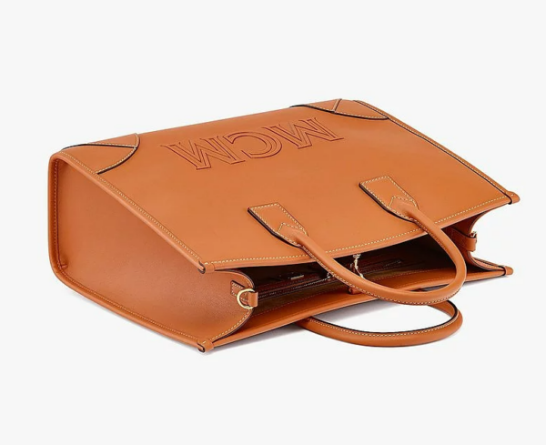 Túi MCM München Tote in Spanish Calf Leather  MWTCSSX01CO001 - Ảnh 3
