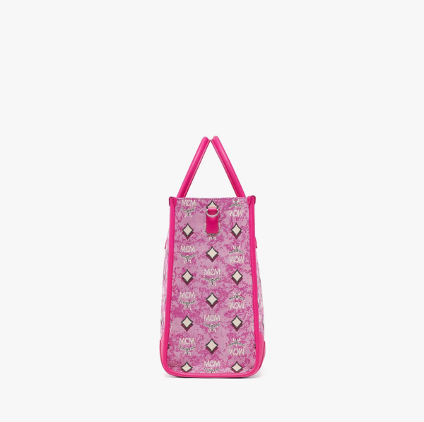 Túi MCM München Tote in Vintage 'Pink' MWTCABO02PK001 - Ảnh 5