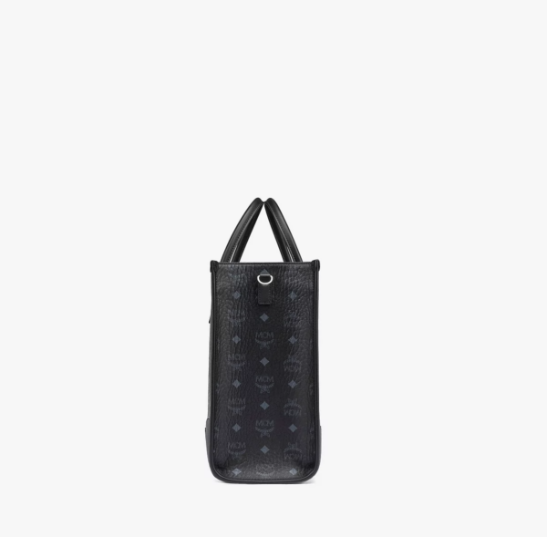 Túi MCM München Tote in Visetos 'Black' MWTCSBO02BK001 - Ảnh 8