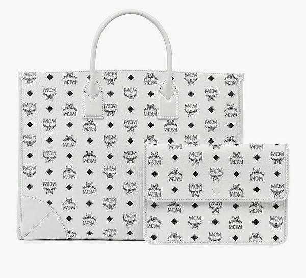 Túi MCM München Tote in Visetos MWTCSBO01WT001 - Ảnh 2