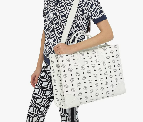 Túi MCM München Tote in Visetos MWTCSBO01WT001 - Ảnh 5