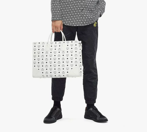 Túi MCM München Tote in Visetos MWTCSBO01WT001 - Ảnh 6