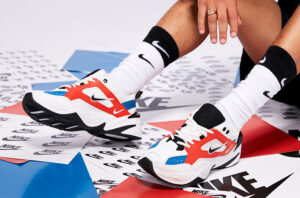 Alternative view of Giày Nike M2K Tekno White 'Black Orange' AO3108-101