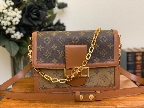 Túi Louis Vuitton Dauphine Monogram Canvas Handbag M44391 - Ảnh 4