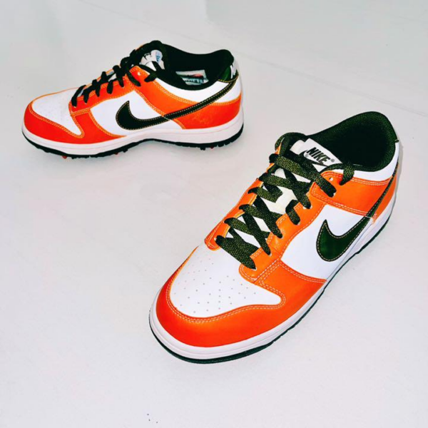 Giày Golf Nike Dunk NG Golf 'White Black Orange' 484294-101 - Ảnh 4