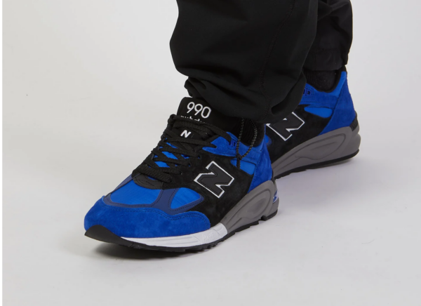 Giày New Balance 990v2 Made In USA 'Blue Suede' M990PL2 - Ảnh 4