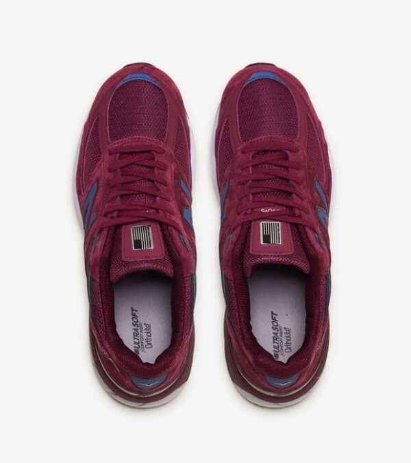 Giày New Balance 990v5 Made in USA 'Burgundy' M990BU5 - Ảnh 4