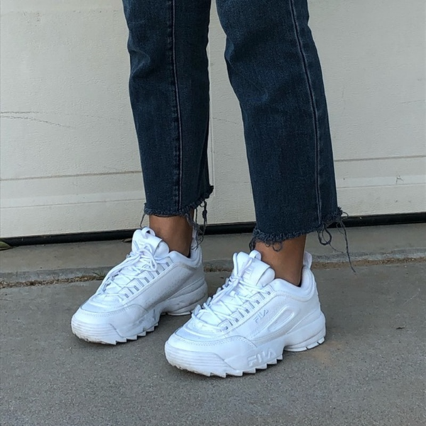 Giày Fila Disruptor 2 Premium 'Triple White' 1FM00139-100 - Ảnh 4