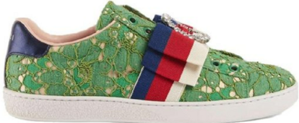 Giày Gucci Green Flat Heel 'Green' 498705-9MW10-3876