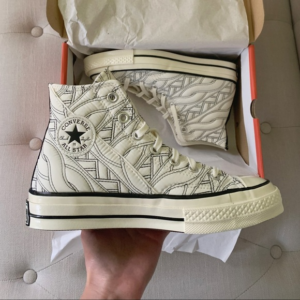 Giay Converse Wmns Chuck 70 High 'Runway Cable Egret Black' 568674C