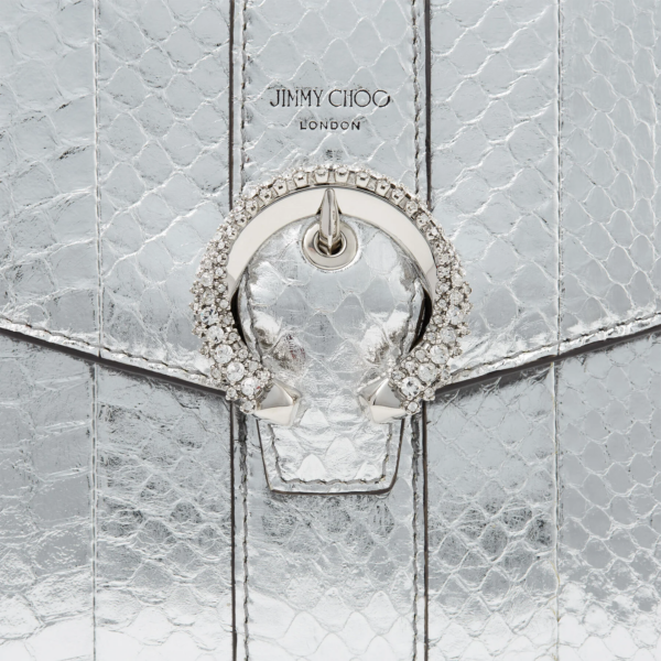 Túi Jimmy Choo Madeline Envelope 'Silver' MADELINEENVELOPECDZAA0009 - Ảnh 3