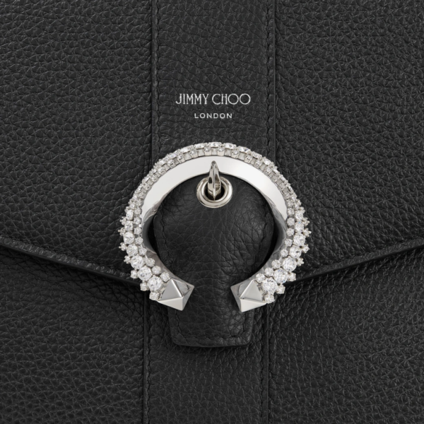 Túi Jimmy Choo Madeline Envelope 'Black' MADELINEENVELOPEXQI000071 - Ảnh 3