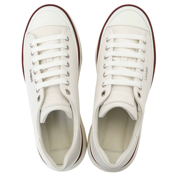 Giày Bally Leather 'White' MAILY-01 - Ảnh 4