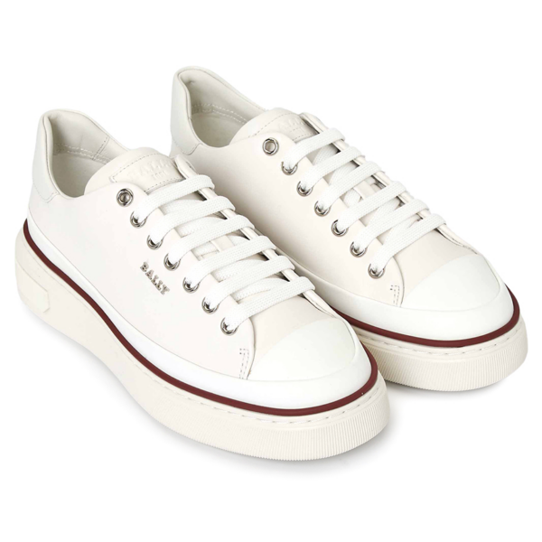 Giày Bally Leather 'White' MAILY-01 - Ảnh 3