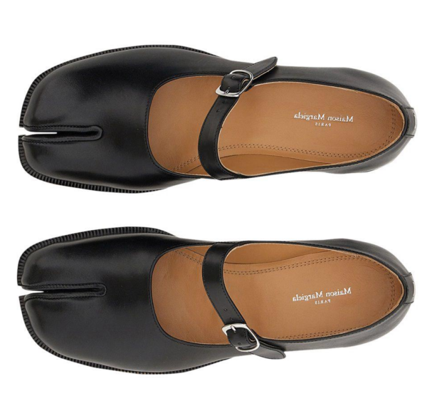 Giày Maison Margiela Box Calf Tabi Court 'Black' S39WL0119P3292T8013 - Ảnh 2