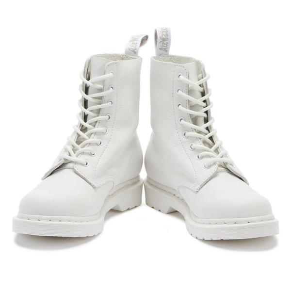 Giày Dr. Martens 1460 White Mono Smooth Leather Boots 14357100 - Ảnh 6