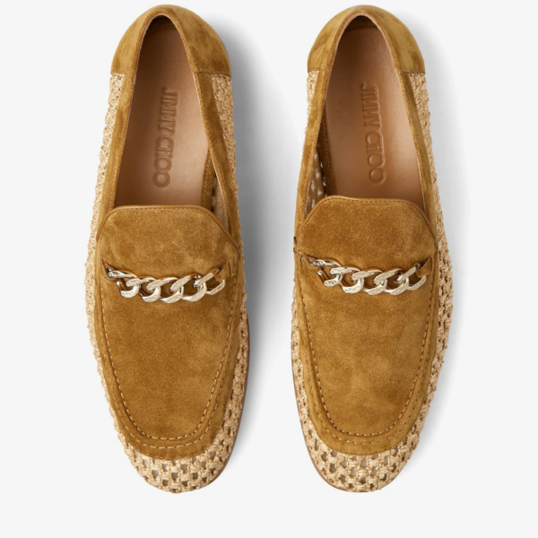 Giày Jimmy Choo Marti 'Camel Velvet' MARTIKFF121725 - Ảnh 3