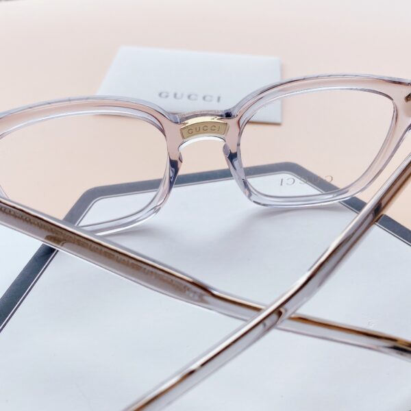 Kính Gucci Grey Men Eyeglasses GG0184O 005 - Ảnh 4