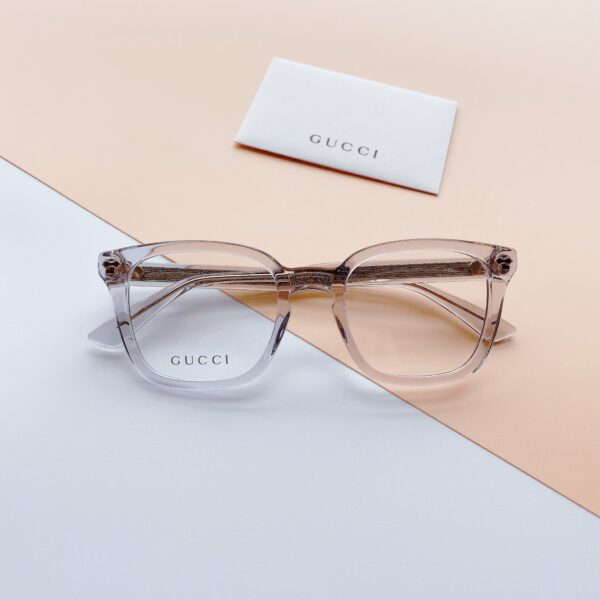 Kính Gucci Grey Men Eyeglasses GG0184O 005 - Ảnh 3