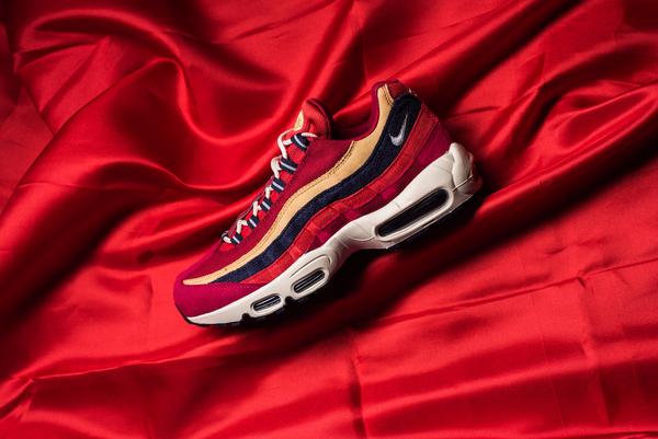 Giày Nike Air Max 95 Premium 'Red Crush' 538416-603 - Ảnh 4