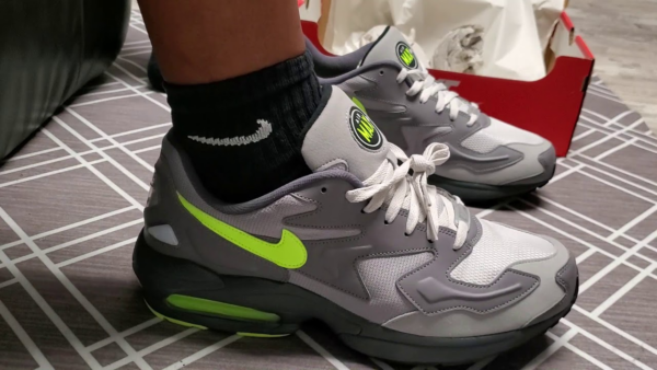 Giày Nike Air Max 2 Light 'Gumsmoke Volt' CJ0547-001 - Ảnh 6