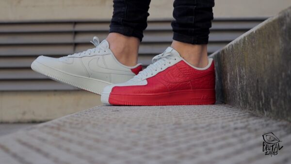 Giày Nike Air Force 1 Low Split Grey Red 905345-005 - Ảnh 4